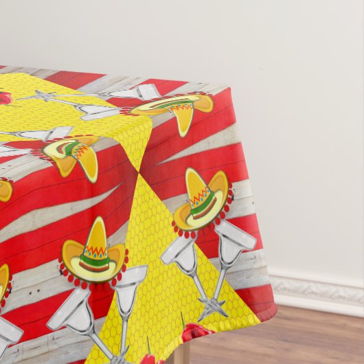 Tafelkleed Mexicaanse Drinken Hot Red Peppers (Voorbeeld)