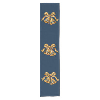 Tafelkleed 'Midnight Blue & Gold Christmas Bells'