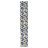 Tafelkleed Navy Bloemen Ivoor Dining Table Runner (Voorkant)