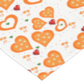 Tafelkleed Oranje Harten (Gekanteld)