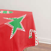 Tafelkleed Polka Dot Design - Kerst (Voorbeeld)