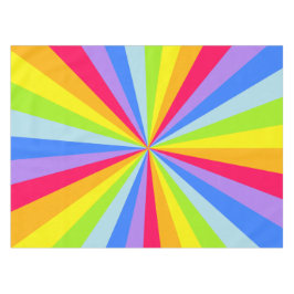 Tafelkleed regenboog starburst