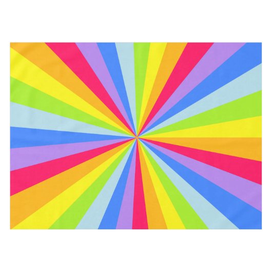 Tafelkleed regenboog starburst (Voorkant (Horizontaal))