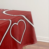 Tafelkleed Rood & Wit Harten (Voorbeeld)