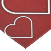 Tafelkleed Rood & Witte Harten (Gekanteld)