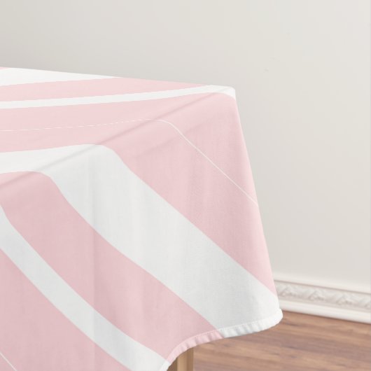 Tafelkleed Roze & Witte Streep (Voorbeeld)