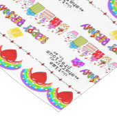 Tafelkleed Runner Happy Birthday Valentijnsdag (Hoek)