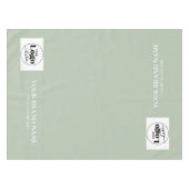 Tafelkleed Runner met Logo in Saliegroen (Voorkant (Horizontaal))