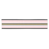 Tafelkleed Runner Roze & Wit Goud Zwart Streep (Horizontaal)