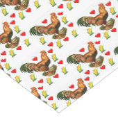 Tafelkleed Runner Valentijns Haan (Hoek)