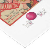 Tafelkleed Runner Valentijns  Kitten (Hoek)