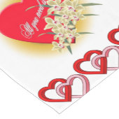 Tafelkleed Runner Valentijnse  (Hoek)