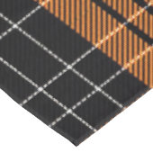 Tafelkleed Sinaasappel zwart Halloween Plaid (Gekanteld)