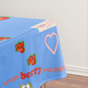 Tafelkleed Valentijnsdag Berry Frog Love