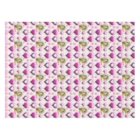 Tafelkleed Valentijnsdag  Cat (Voorkant (Horizontaal))