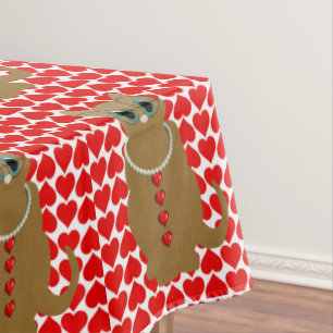 Tafelkleed Valentijnsdag Cat