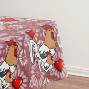 Tafelkleed Valentijnsdag Chicken