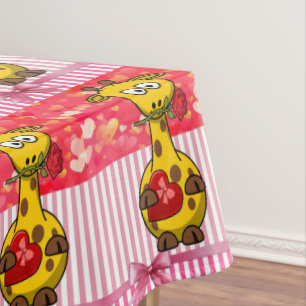 Tafelkleed Valentijnsdag Giraffe