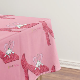 Tafelkleed Valentijnsdag Hallo roze schoen liefde