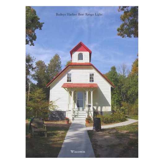 Tafelkleed van Baileys Harbor Rear Range Light (Voorkant)