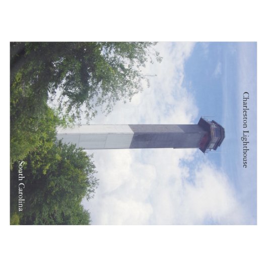 Tafelkleed van de vuurtoren van Charleston (Voorkant (Horizontaal))