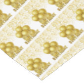 Tafelkleed verjaardag goud confetti (Gekanteld)