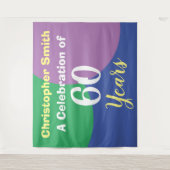 Tafelkleed voor 60e verjaartsfeest wandkleed (Voorkant)