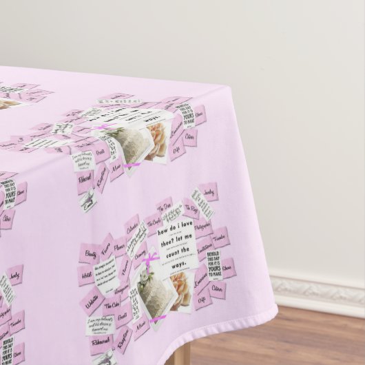 Tafelkleed voor bruiloft bruidsjurk bruidstaart (Voorbeeld)