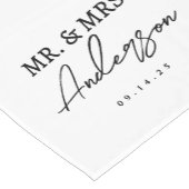 Tafelkleed voor bruiloft, gepersonaliseerd bord me (Hoek)