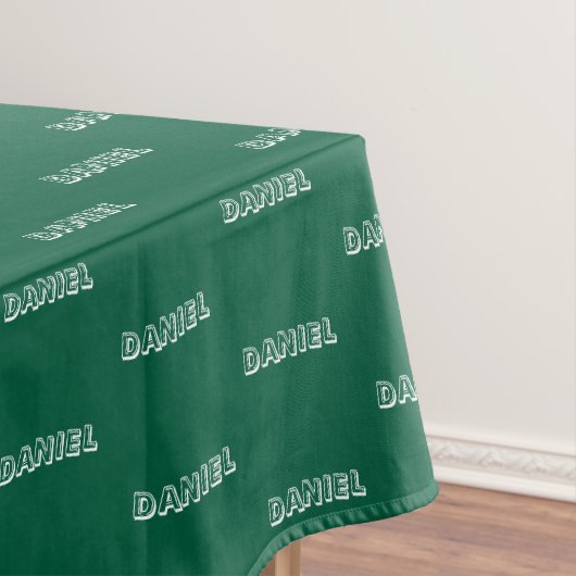 Tafelkleed voor verjaardag met eigen naam en kleur (Voorbeeld)