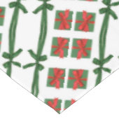 Tafelkleed, Vrolijk Kerstmis Groen Bogen Rood Tafelkleed (Gekanteld)