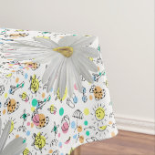 Tafelkleed Wit Daisy Bloemen Zomer Plezier (Voorbeeld)