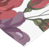 Tafelkleed wit rozen goud geometrisch (Gekanteld)