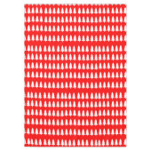 Tafelkleed, wit Vrolijk kerstbomen Rood Tafelkleed (Voorkant)