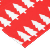 Tafelkleed, wit Vrolijk kerstbomen Rood Tafelkleed (Gekanteld)