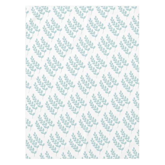 Tafelkleed Witte bladeren Natuur (Voorkant)