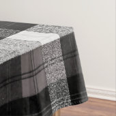 Tafelkleed XMAS Baffalo Plaid Zwart Wit Kerstmis (Voorbeeld)
