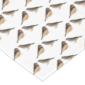 Tafelkleed Zebra Finch Frenzy (kies kleur) (Gekanteld)