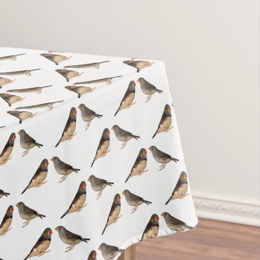 Tafelkleed Zebra Finch Frenzy (kies kleur) (Voorbeeld)