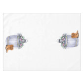 Tafelkleed Zomer Land Bruiloft Rustieke Watercolo (Voorkant (Horizontaal))