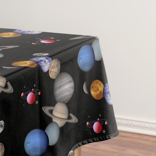 Tafelkleed Zonnestelsel Planeten (Voorbeeld)