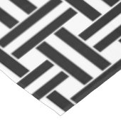 Tafelkleed Zwart & Wit Gestreepd (Gekanteld)