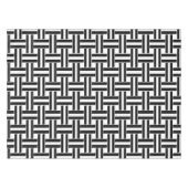 Tafelkleed zwart-wit streep (Voorkant (Horizontaal))