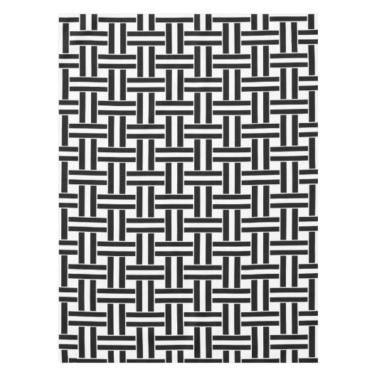 Tafelkleed zwart-wit streep (Voorkant)