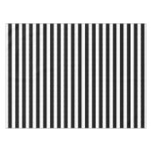 Tafelkleed - Zwart & Wit Strepen (Voorkant (Horizontaal))