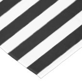 Tafelkleed - Zwart & Wit Strepen (Gekanteld)