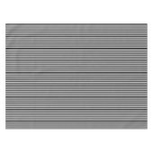 Tafelkleed Zwart & Witte Strepen (Voorkant (Horizontaal))