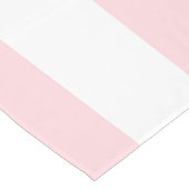 Tafelkleedloper Roze & Witte Streep Korte Tafelloper (Hoek)