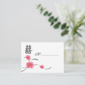 Tafelklep Cherry Blossom Double Happiness Plaatskaartje (Staand voorkant)