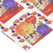 Tafellade Valentijnsdag Peraches Plums Tafelkleed (Gekanteld)